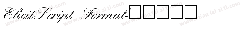ElicitScript Formal字体转换